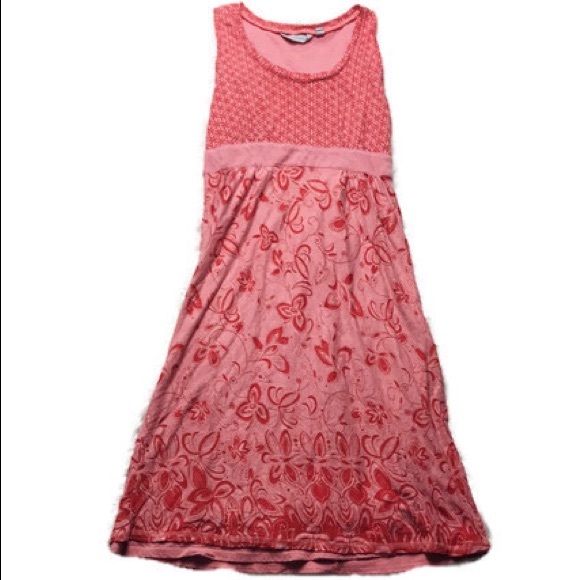 Athleta Dresses & Skirts - ♡ ATHLETA FLORAL BELTED ORANGE AND RED DRESS ♡